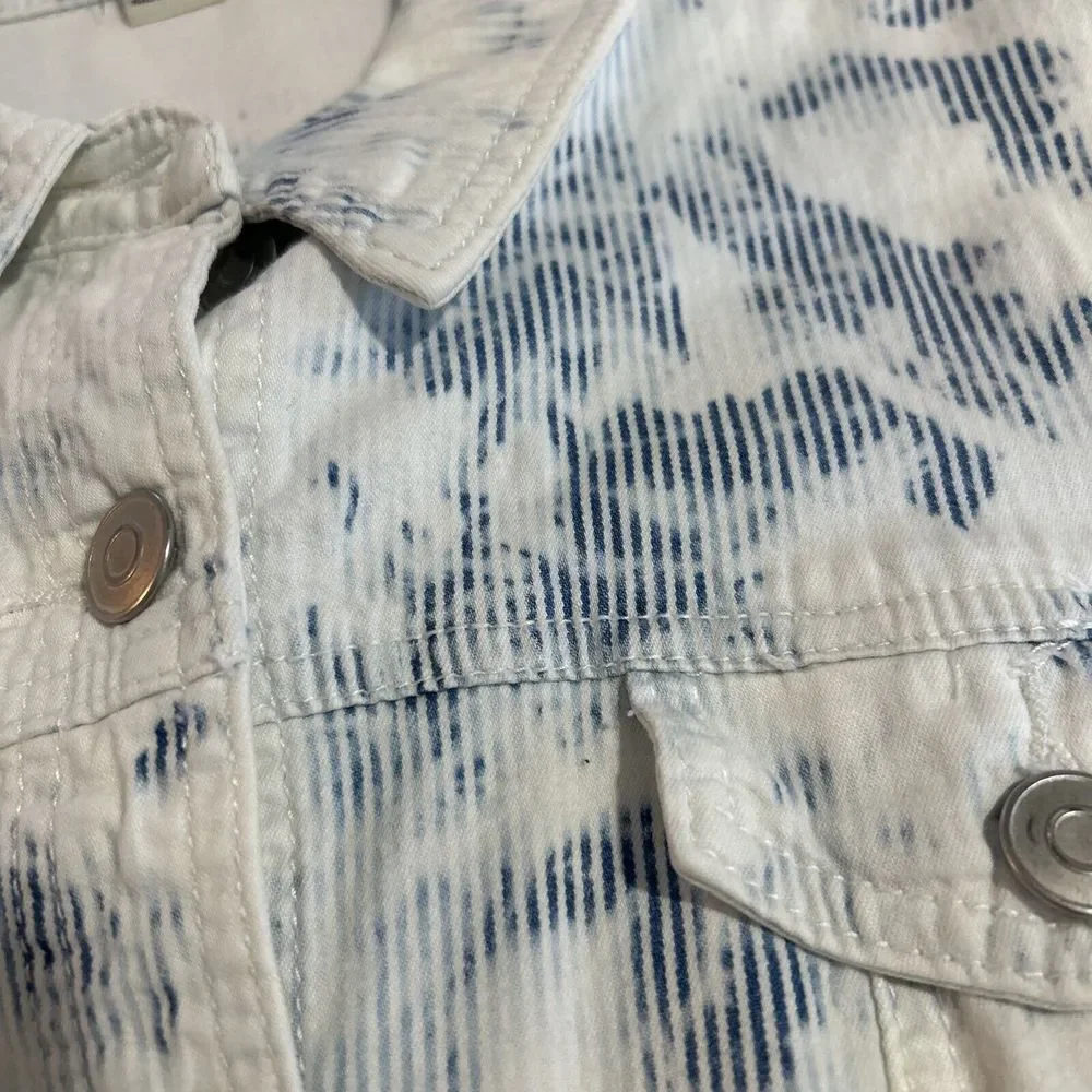 Tribal Jeans, Tie Dye Jean Jacket Med‎